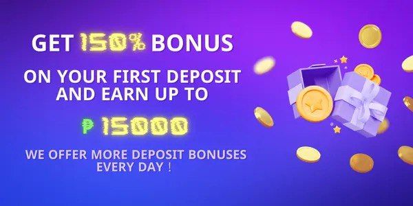 First deposit bonus artwork with coins and gift boxes